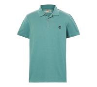 Timberland Mens Oyster River Logo Short-Sleeved Polo Shirt - Teal - M - Teal