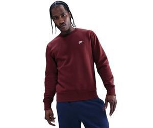 (M, Team Red) Nike Mens Club Logo Crew Neck Sweatshirt