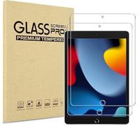 M TECH IPad 10.2 inch Screen Protector 2 Pack, Tempered Glass Film for Apple iPad 2021 2020 2019 (9th / 8th / 7th Generation),9H Hardness, Ultra Clear, Anti-Scratch,for iPad 7 / iPad 8 / iPad 9