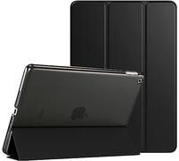 M TECH Smart Pu Leather Flip Folio Stand Case for Apple iPad Air/Air 2 9.7 1st 2nd Gen 2013 2014 & iPad 9.7-Inch 6th / 5th Generation 2018 2017, Smart Book Cover (Black)