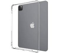 M TECH TPU Bumper Gel Silicone Case for Apple iPad Pro 12.9 Inch, 6th Gen 2022, 5th Gen 2021, 4th & 3rd Gen 2020-18, Slim Fit, Clear Transparent Back Cover