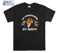 (M) The Lion King Scar Surrounded By Idiots T shirt T-shirt