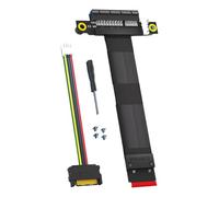 M To PCIe Graphics Card 180/90 Degree Risers Adapter Card PCIE 16X 8X Extension Cable For 2230 2242 2260 Extension Cable