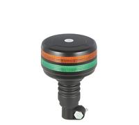 M.U.R.E LED Double Layer Flexi Pole Beacon Amber & Green 12V/24V 4 Flash Patterns IP67 LED GLOBAL LG670