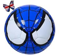 M-V-O Kids Soccer Ball Size 5, Spider Eyes Football for Boys & Girls, PU Material for Indoor & Outdoor Play, Durable Youth Soccer Training Ball, Sports Gift for Kids (Blue)