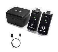 M-VAVE 2.4 Ghz Wireless Guitar System Transmitter Receiver with Charging Box Built-in Rechargeable Lithium Battery with 3.5mm/6.35mm Plugs