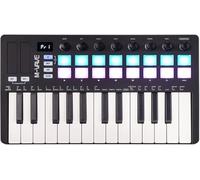 M-VAVE 25 Keys 16 Backlit Drum Pads MIDI Keyboard - Professional Beat Maker and Keytar for Keyboard Music Production Builtin Battery Wireless Connect Black
