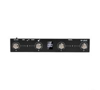 M-VAVE/Chocolate Plus MIDI/Footswitch Controller With 4 Programmable Buttons Metal Construction USB Connectivity Rechargeable Battery 12 Hours Playtime For Musicians Performers(Black)
