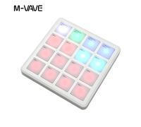 M-VAVE SMC PAD Pocket Pad Portable Wireless MIDI Controller 16 Pads Suitable Percussion Keyboard USB-C Interface Tools MiniPAD-BLack