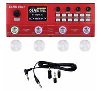 M-VAVE TANK-PRO Multi Effects Guitar Pedal, Multi Effects Processor, Amp Modeler, Drum Machine Pedal & Guitar Looper Pedal, Guitar Pedal with Footswitch Topper and Audio Cable (Red)