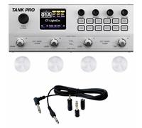 M-VAVE TANK-PRO Multi Effects Guitar Pedal, Multi Effects Processor, Amp Modeler, Drum Machine Pedal & Guitar Looper Pedal, Guitar Pedal with Footswitch Topper and Audio Cable (Silver)