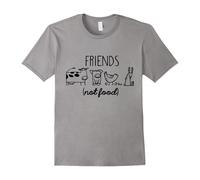 (M) Vegetarian Animal Lover Friends Not Food T-Shirt-Father's Day