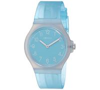 M WATCH - Unisex Wrist Watch - CORE 37-37mm Resin Case - Blue Silicone Strap - Simple Design - Water Resistant 3 Bar - Watches for Men - Watch for Woman - Made in Switzerland