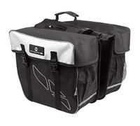 M-Wave Amsterdam Double Bicycle Carrier Bag - Black/White