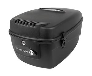 M-WAVE Amsterdam Rigid Lockable Top Box With Fixings- Bike Cycle Bicycle