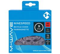 M-wave Anti Rust Road/mtb Chain 116 Links Grey