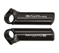 M-Wave BE BASE BAR ENDS -BIKE HYBRID BICYCLE MTB Black Straight - FAST UK STOCK