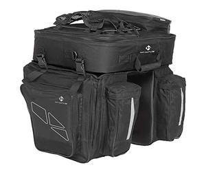 M-Wave Cicli Bonin Unisex Adult Tourism Touring Set Amsterdam Bags - Black, One Size