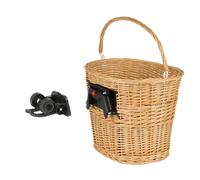 M-wave Clip Bar Wicker Basket One Size Black