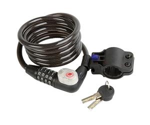 M-Wave Digit Spiral Lock - Black