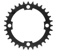M-Wave Unisex Adult PD-R4-S-NW E-Bike Chain Ring for 1/2 x 3/32 & 11/128 Inch Chains for Brose, Bosch, Shimano, Bolt Circle 104 mm, Black, Number of Teeth: 34