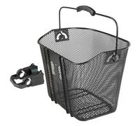 M-Wave Front Wire Mesh Basket with QR Bracket Black Mium