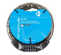 M-wave Hd 18.8 Joint Armored Cable Lock 18 x 800 mm Black
