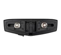 M-Wave Helios Unisex Adult USB Battery Pannier Rack Rear Light, Red