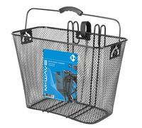 M-Wave Rear Hook-on Wire Basket Pannier Black Mium