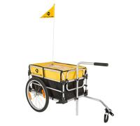 M-wave Stalwart Carry Fold 1 Bike Trailer Max 45 kg Black / Yellow