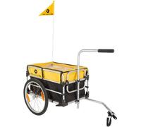M-Wave Stalwart Carry Fold 1 Luggage Bicycle Trailer - Black/Yellow