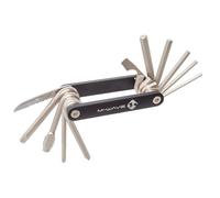 M-Wave Unisex - Adult 18809771 Bicycle Multitool Tool, 21 Functions, CRV Steel, with Chain Rivet, CO2 Adapter & Knife, Aluminium Housing, Pocket F21, Black