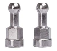 M-WAVE Unisex - Adult BF Fixed Axle Mounting System for Bicycle Trailer > Single 40, Silver