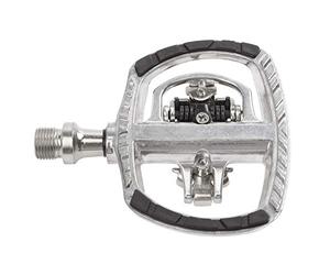 M-Wave Unisex Adult Drag-T1 Combination Pedal, Aluminium Body, Crmo Axle, With Sealed Bearing - silver,