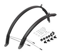 M-Wave Unisex Adult Max ll F+R Mudguard Set - Black, 28-Inch