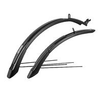 M-Wave Unisex Adult MUD MAX F+R ADJ L Mudguard Set for 26"-29", Pink, Width 65mm