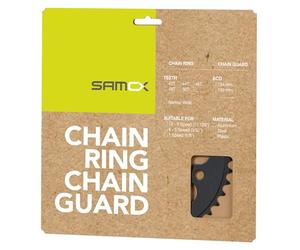 M-Wave Unisex Adult PD-R4-S E-Bike Chainring, for 1/2 x 3/32 & 11/128 Inch Chains, for Brose, Bosch, Shimano... Bolt Circle 104 mm, Black, 20 x 20 x 1 cm