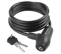 M-Wave Unisex Adult S 8.15 S Spiral Cable Lock - black,