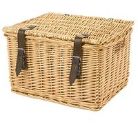M-Wave Unisex Adult Universal Wicker Basket, Handmade - brown, 40x33x25, 5 cm