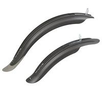 M-Wave Unisex Child Max F+R Mudguard Set - Black, 16-20-Inch