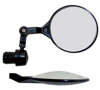 M-Wave - Adjustable Rear-View Mirror - Bike rear-view mirror size Ø 76 mm, black