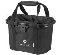 M-Wave Utrecht Fold Clip On Handlebar Bag - Black