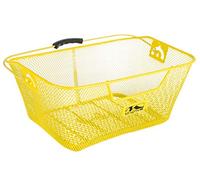 M Wave YELLOW BICYCLE WIRE MESH BASKET FITS ON TO A FRONT OR REAR CARRIER THAT’S FITTED TO YOUR BIKE IDEAL FOR SHOPPING LUGGAGE ETC