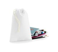 (M, White) Bagbase Sublimation Stuff Bag (4 Sizes) (Pack of 2)