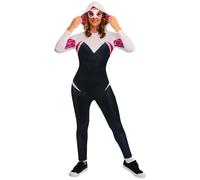 (M, White/Black/Red) Marvel Comics Womens/Ladies Ghost-Spider Costume