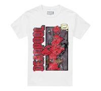 (M, White) Deadpool Mens I Said Mumble T-Shirt