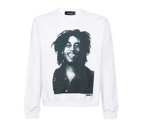 (M, White) DSquared2 Mens Bob Marley Cool Fit Sweatshirt