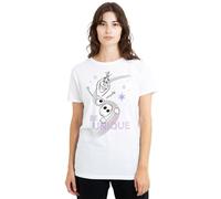 (M, White) Frozen Womens/Ladies Be Unique Rainbow Olaf T-Shirt