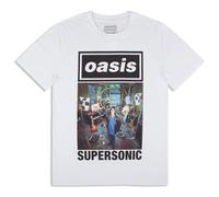 Oasis Supersonic Single Cover T-Shirt in White | Size: Medium Oasis White M