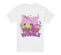 (M, White) Peppa Pig Mens Piggle Wiggle Mummy Pig Daddy pig T-Shirt